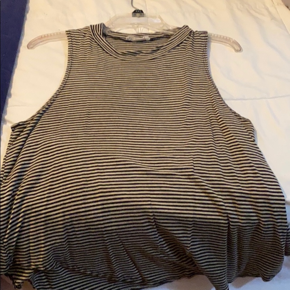 Black and white tank top